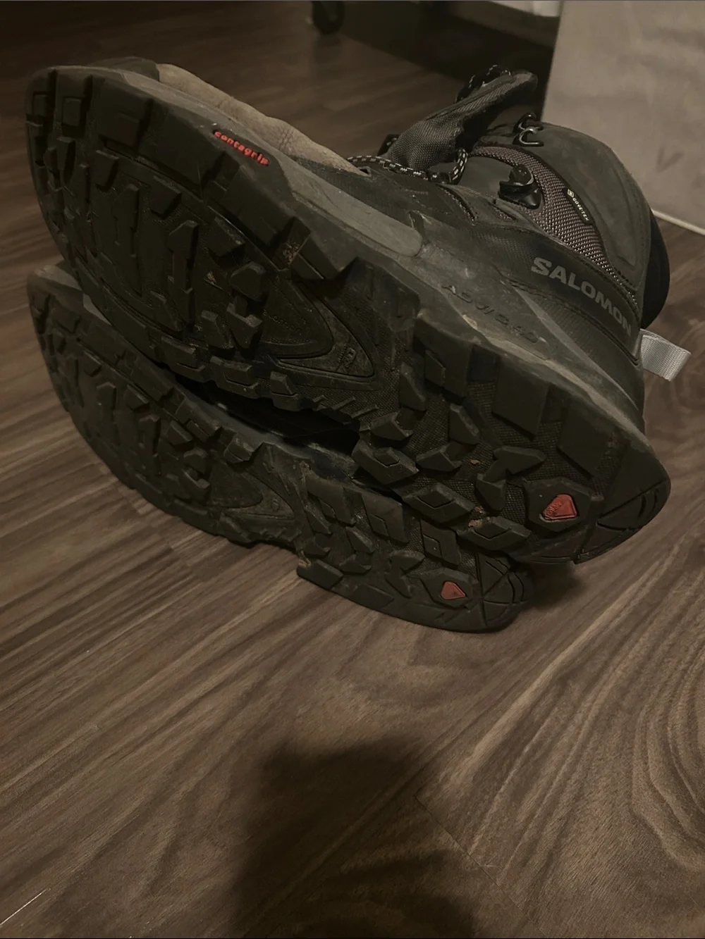 Salomon Men's Gray and Black Trekking Boots